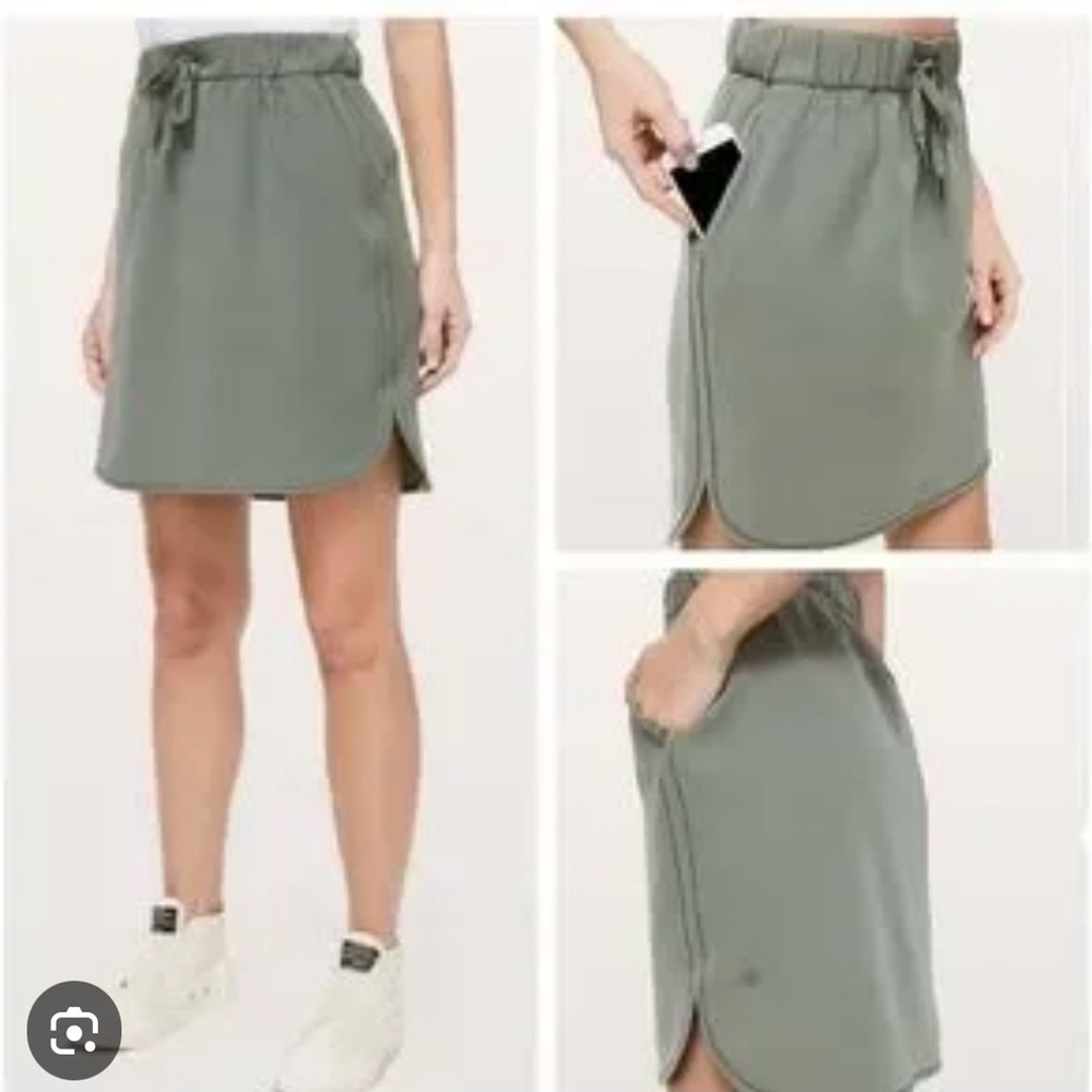 Lululemon" On The Fly Skirt 21* -Gray -Size (6) Good Condition ...